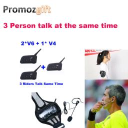 Intercomunicador para árbitro de esportes, fone de ouvido profissional bidirecional v6 v4, com gancho de orelha, arbitragem para técnicos e juizes - Image 3
