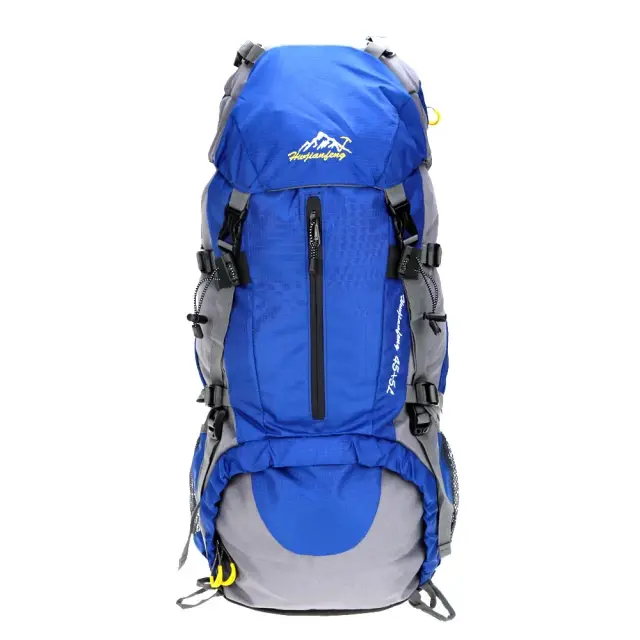 Mochila Impermeável de 50L para Hiking, Trekking e Camping com Capa de Chuva