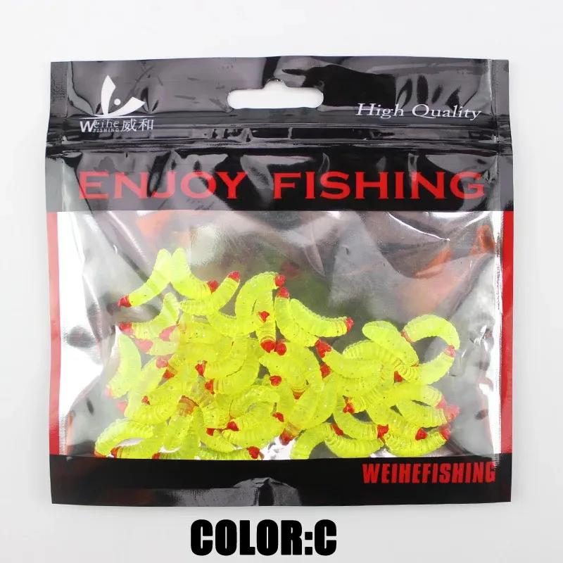 Isca de pesca de mão macia, mão de cheiro quente, carpa isca, pão biônico, larvas, truta, 2,4 cm, 50pcs - Image 1
