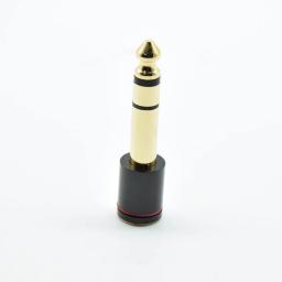 2 pcs banhado a Ouro 6.35 milímetros 1/4 "macho para 3.5mm 1/8" Female Jack cabo Estéreo de Fone De Ouvido adaptador de áudio TRS 6.35 a 3.5 conversor - Image 2