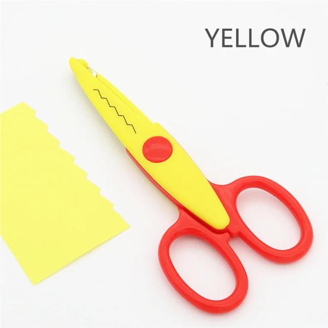 Tesoura Decorativa com Borda de Lacinhos para Scrapbook Infantil e Cartões de Arte Segura
