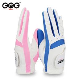 Luvas de golfe Gore genuínas para crianças, tecido pano, menino, menina, azul, rosa, mãos prática - Image 3