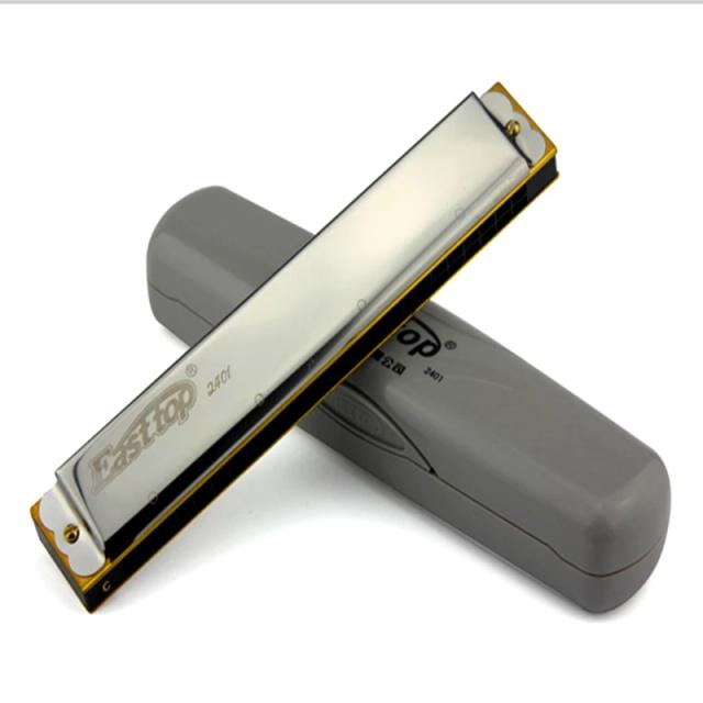 Gaita T2401 Easttop de 24 Buracos com Tremolo - Harmônica de Boca para Músicos