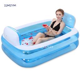 Banheira inflável dobrável portátil de PVC para adultos, banheira de beleza aquática, segura e ambientalmente amigável, não tóxica grossa, NA15210860 - Image 1