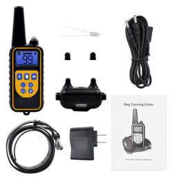 Coleira elétrica de treinamento de cães, à prova d'água, recarregável, controle remoto, bicho de estimação, com tela LCD para todos os tamanho, coleira para acabar com os latidos, 40% de desconto - Image 3