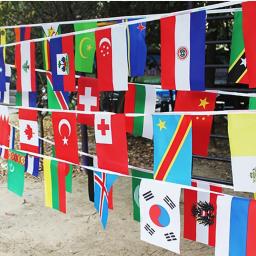 Pendurado bandeira dos países de 32 bandeiras de esportes dos países, 32 jogos - Image 1