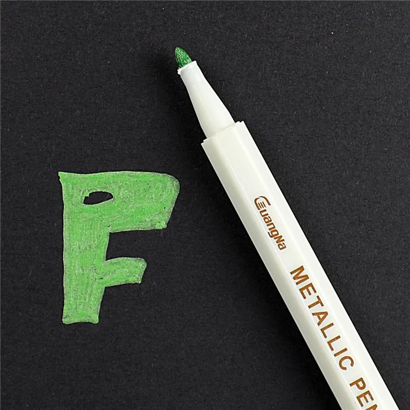 Marcador metálico com 20 cores, mícron metálico, para álbum, papel preto, desenho, escola, material artístico, caneta de tinta branca - Image 1