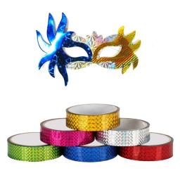 Decoração de ginástica rítmica holográfica, 2 peças, 30m de fita rg para argola prismática com glitter artística - Image 1