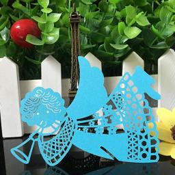 10 colos marcadores de mesa à laser para casamento, 50 peças, cartão de nome, decoração para festa de aniversário e casamento, lembrança do natal - Image 5