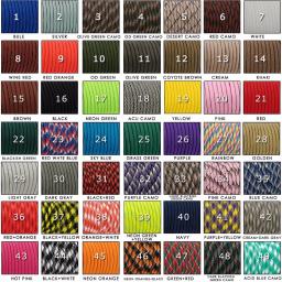 Cordão de paraquedas com 20 m 550 por, corda de paraquedas, cordão de tenda, mil spec tipo iii 7 de vertente para caminhadas e acampamento, envio rápido - Image 3