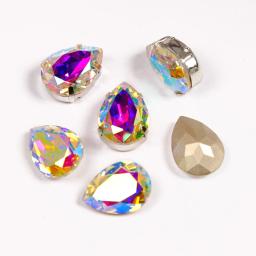 YANRUO-Strass extravagantes para artesanato de costura, gota pêra, diamante pedras, ornamentos brilhantes, acessórios - Image 3