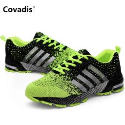 Tênis respiráveis casuais masculinos, sapatos de cesta de caminhada confortável, malha aérea plana, sapatos de montanhismo, ao ar livre, clássico - Image 5