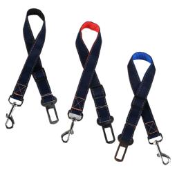 Cinto de segurança para cães de estimação, ajustável, correia de proteção para filhotes, ajustador em chumbo, material de viagem - Image 3
