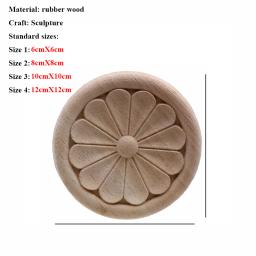 Vzlx-adesivos em madeira para móveis, decoração em madeira, sem pintura, decalque decorativo, estatuetas - Image 2