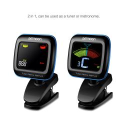 Digital Sensível Metronome Tuner com Clip Mic para Guitarra Cromática, Baixo, Ukulele, Violino, Tuning Parts - Image 5