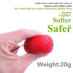 Bola saltitante de reflexo, equipamento para exercício de boxe com faixa para a cabeça, melhora a reação e coordenação da velocidade de punção mão-olho - Image 3