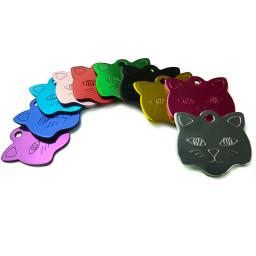 Identificador para rosto de gato com 20 peças, placa de identificação para animais de estimação com pingente para nome do animal de estimação para cães, gatos e outros animais de estimação gravados - Image 6