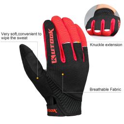 Luvas de Desporto ao ar livre Luvas de Fitness dos homens Dedo Longo Inverno Windproof Ciclismo Bicicleta Luva MTB Estrada Bicicleta Tática Luva KF401 - Image 2