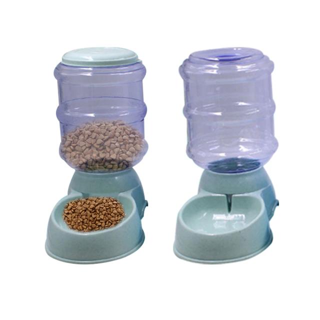 Dispensador Automático de Alimentos e Água para Animais de Estimação com Grande Capacidade para Gatos e Cães