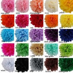 Weigao-papel pom poms, 10/20/30cm, para festa de aniversário, pano de fundo, pompons de papel, flores, decoração do casamento, baby shower, 5pcs - Image 2