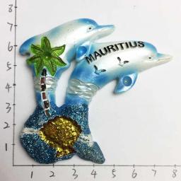 Maurício lembranças turísticas golfinhos adesivos magnéticos geladeira adesivos artesanato decoração casa ímãs de geladeira - Image 3