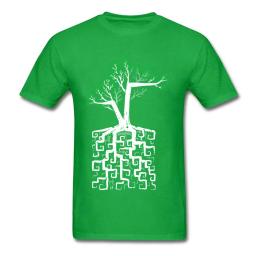 Camiseta quadrada dupla da árvore da vida, camiseta de ciências, código de engenharia para homens, camiseta estampada de algodão, outono, exclusiva, novo - Image 4
