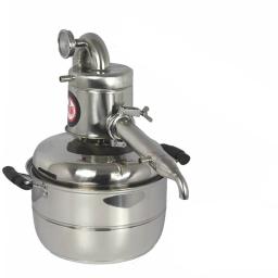 Destilador de álcool 10l, 2,64galões, kit de fermentação caseira, caldeira para fazer vinho, óleo essencial, 110v/220v - Image 4