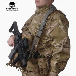 Emerson tático rifle arma cinta batalha airsoft paintball em8270 preto tan caça festa - Image 1