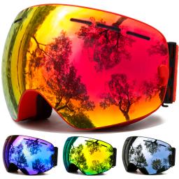 Óculos de esqui, óculos para esportes de neve de inverno com proteção UV antiembaçante para homens, mulheres, jovens, lentes intercambiáveis - Óculos premium - Image 1