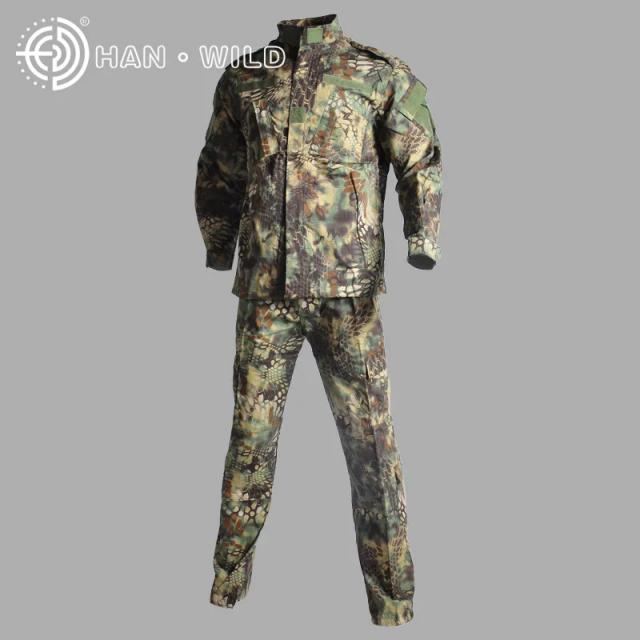 Uniforme Ghillie Outdoor com Jaqueta e Calças, Camuflagem Digital Woodland para Caça, Airsoft e Paintball