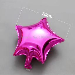 Balões de alumínio para decoração de festa, esferas infláveis de hélio com 5 pontas - Image 4