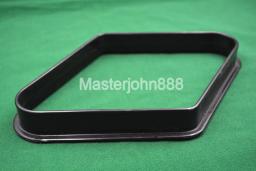 Piscina bilhar snooker bola rack normal preto plástico diamante 9 bolas losango snooker acessórios - Image 2