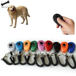 Pulseira de plástico para treinamento de cães, para animais de estimação, gato, clique em treinador, correia de pulso ajustável, chaveiro 23, 1 peça - Image 1