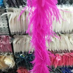 Conjunto de fantasias boá de penas de avestruz 2 estruz/enfeite para festa, cachecol de penas brancas disponíveis - Image 5