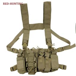 2021 novos sacos de colete no peito das mulheres dos homens colete paintball multicam ambientes disruptivos tático equipamento no peito caça colete com bolsa ak - Image 3