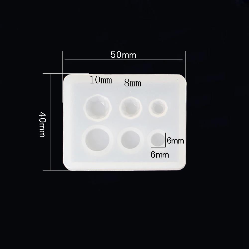 6 estilo geometria estrela pequenos grânulos silicone molde brincos resina silicone molde artesanal diy jóias fazendo moldes de resina cola epoxy - Image 1
