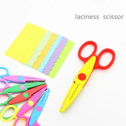 Tesoura decorativa com borda lacinho, para scrapbook artesanal infantil, cartão de arte seguro - Image 1