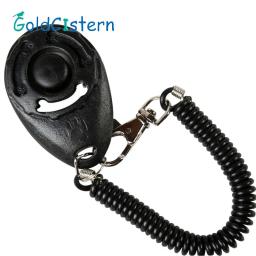 Venda quente do cão de estimação cachorro clique treinador clicker treinamento do cão ajuda cinta pulso cães clickers treinamento animais animais de estimação suprimentos - Image 1