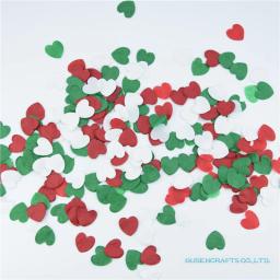 Conjunto de confetes de papel para decoração de festa, 1500 peças, branco, verde profundo, vermelho, mesa de natal, aniversário, festa decorativa - Image 1