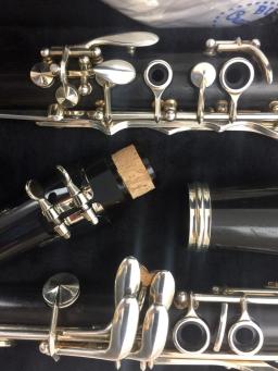 Clarinete de madeira profissional intermediário, acessórios peça e elástico para estudantes modelo de baquelite - Image 4
