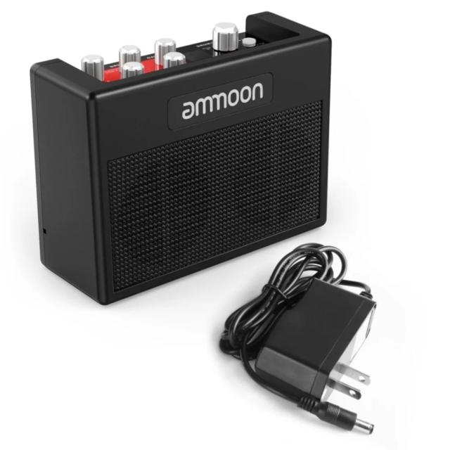 Amplificador Portátil Pockamp para Guitarra com 80 Ritmos de Tambor, Multiefeitos e Afinador Integrado