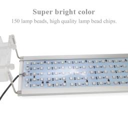 Luminária led rgb smd 5050 para aquário, extensível, lâmpada led para tanque de peixes, suporte com prendedor - Image 2