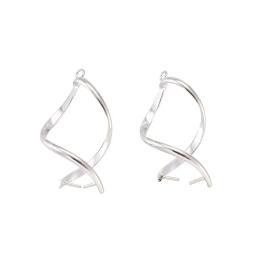 10 pçs/lote 31 33 33x11mm prata cor torção latão gelo picareta pitada bails pingente clipes fecho gancho jóias achados acessórios - Image 1