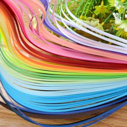 260 conjunto de tiras de papel para artesanato, kit de fitas de 3mm/ 5mm/ 7mm/ 10mm 39cm para presente de flores, ferramentas de decoração de papel artesanal - Image 3