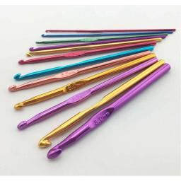 Alumínio Alloy costura agulha, Crochet ganchos, Knit Weave Craft, costura ferramenta, agulhas de tricô, 2mm, 3mm, 4mm, 5mm, 6mm, 7mm, 1Pc - Image 5