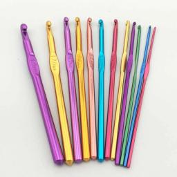 Alumínio Alloy costura agulha, Crochet ganchos, Knit Weave Craft, costura ferramenta, agulhas de tricô, 2mm, 3mm, 4mm, 5mm, 6mm, 7mm, 1Pc - Image 1