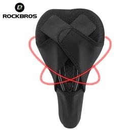 Rockbros acessórios de assento de ciclismo mtb capa de selim de bicicleta geles de silicone líquido capa de sela oco respirável confortável macio - Image 3