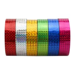 Decoração de ginástica rítmica holográfica, 2 peças, 30m de fita rg para argola prismática com glitter artística - Image 6
