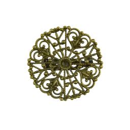 Filigrana-broche com design de flor, conjunto de 10 peças, broche, lapela, alfinetes, base, achados de jóias - Image 6