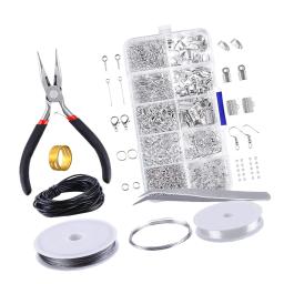 Kit de iniciante para fazer joias, conjunto com 1 caixa, para brincos, pulseira, colar, descobertas, artesanato, diy - Image 1